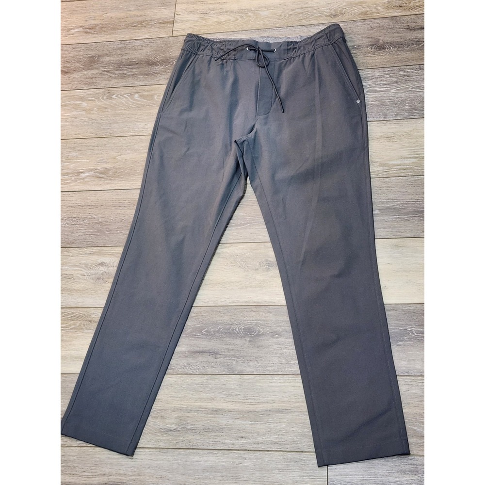 Lululemon ABC Jogger Mens Medium Gray Grey Polyester Drawstring Athletic Pants - Picture 9 of 9